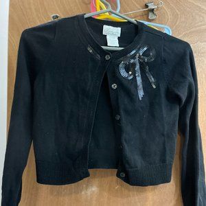 Girl's size 7 Heirloom Black Sweater